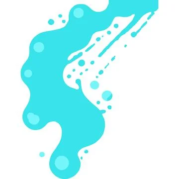 Stain Abstract Liquid Flow Texture Art Stock-Illustration