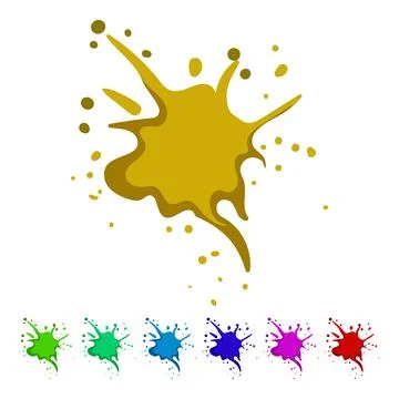 Stain blood splatter cartoon vector graphic Stock Illustration