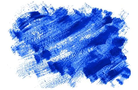 Stain of blue paint on while wall. Turquoise abstract background. Grunge violet Stock Illustration