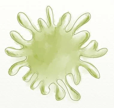 A stain of color Stock Illustration
