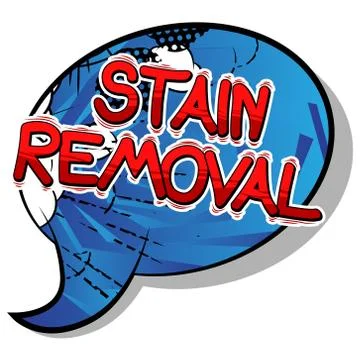 Stain Removal - Vector illustrated comic book style phrase. Illustrazione stock