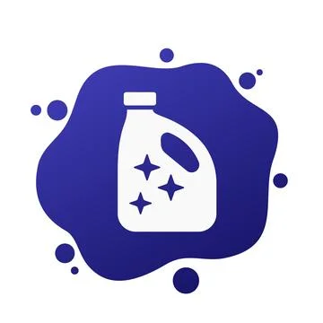 Stain remover, detergent icon, vector Stock Illustration