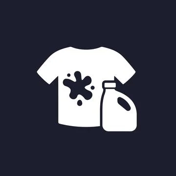 Stain remover icon with a shirt, vector Stock Illustration