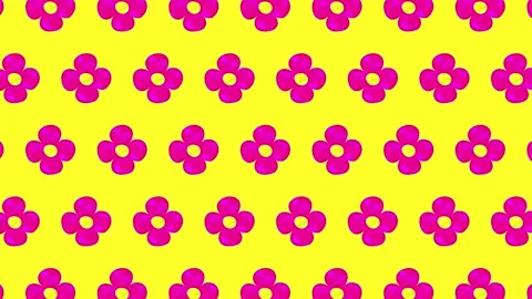 Stained Doodle Flower Background Pattern Stock Footage 319037425