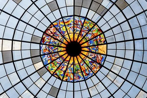 Stained Glass Ceiling Stock Photos