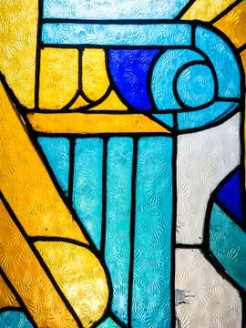 Stained glass colour Stock Photos