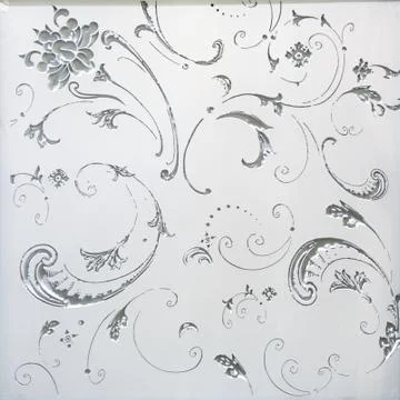 Stained glass flower pattern Stock Photos