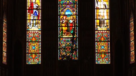Stained Glass Stock Footage 1092297