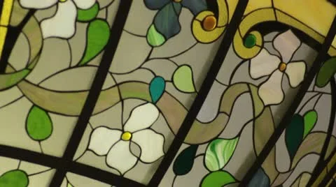 Stained glass Stock Footage