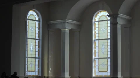 Stained Glass Pan Video stock 8976246