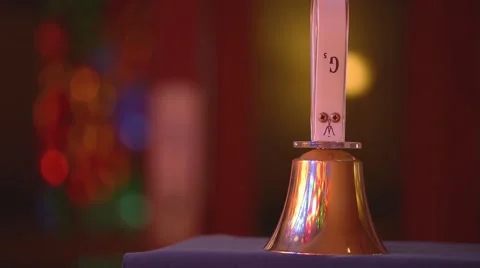 Stained Glass Reflection Stock Footage 49104094