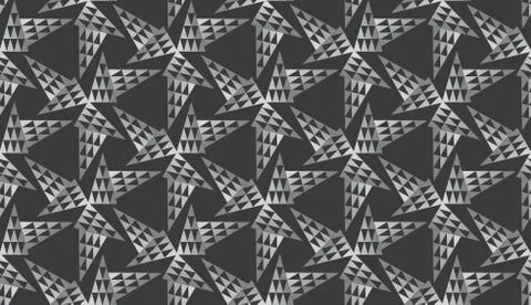 Stained-glass seamless pattern with triangles Stock Illustration