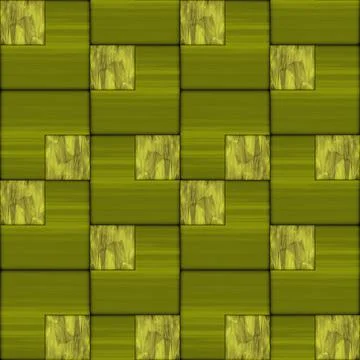 Stained glass style geometric pattern in green colors Stock-Illustration