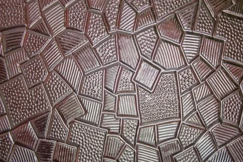 Stained glass texture surface for background. Stock Photos