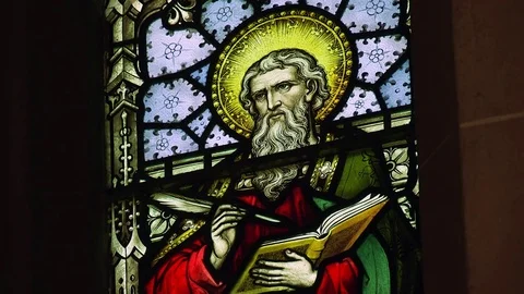 Stained Glass Window 1 Stock Footage 74128705