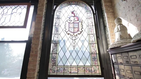 Stained Glass Window 1 Stock Footage 79034984