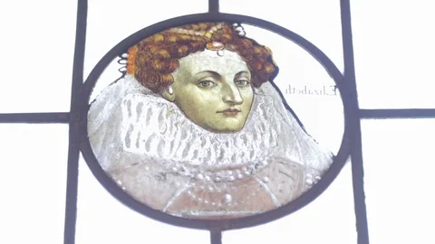 Stained Glass Window 3 Stock Footage 79035063