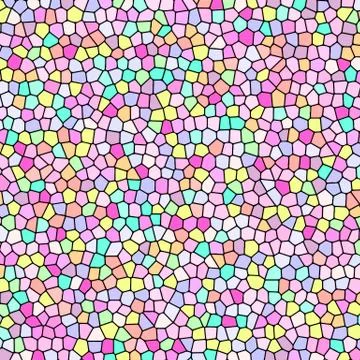 Stained glass window colorful pattern. Multi color bright mosaic vitrage. Abs Stock Illustration