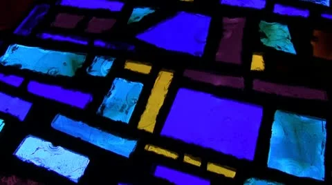 Stained Glass Window Stock Footage 12166967
