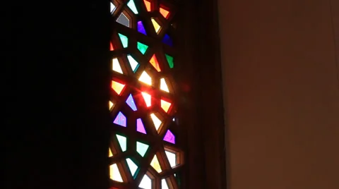 Stained glass window Vídeo Stock 32259129