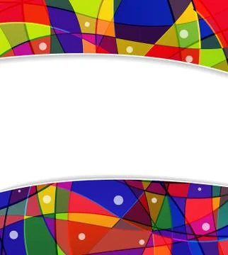 Stained-glass window frame Stock Illustration