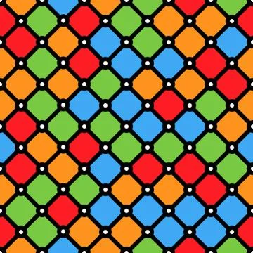 Stained-glass window pattern with simple geometric shapes 스톡 일러스트