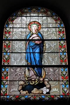 Stained glass window Stock Photos