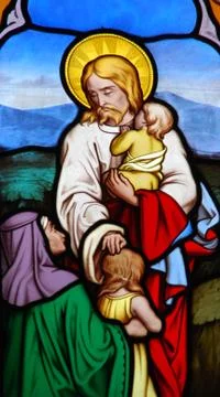 Stained glass window Stock Photos