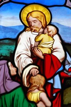 Stained glass window Stock Photos