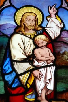 Stained glass window Stock Photos