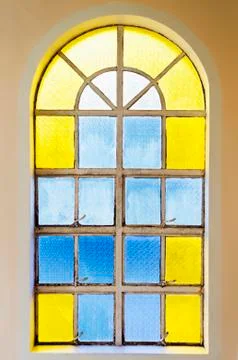 Stained glass window Stock-Fotos