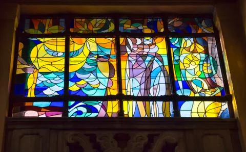 Stained glass window Stock Photos