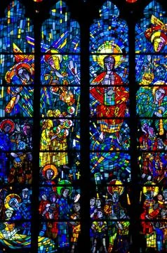 Stained glass window Stock Photos