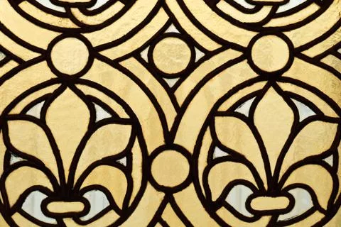 Stained glass from the window Stock Photos