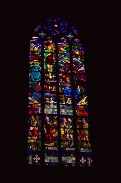 Stained glass window Foto stock