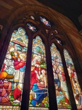 A stained glass window Stock Photos
