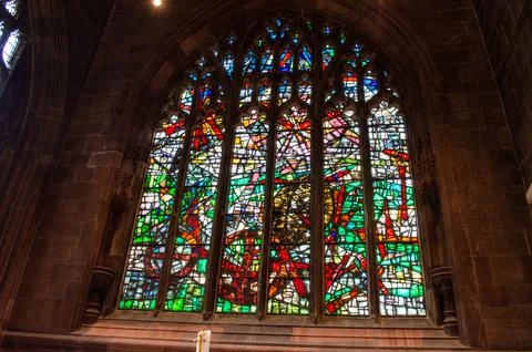 Stained Glass Window Foto stock