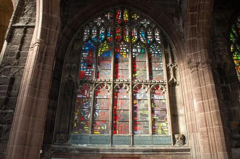 Stained Glass Window Foto stock