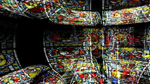 Stained Glass Windows Tunnel Vidéo 24731669