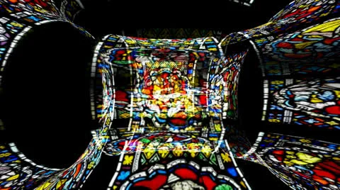 Stained Glass Windows Warpcore 動画素材 24731772