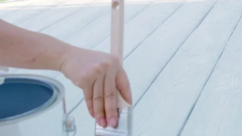 Staining Deck Video stock 171287963