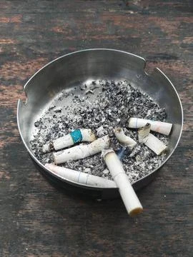 Stainless ashtray Stock Photos