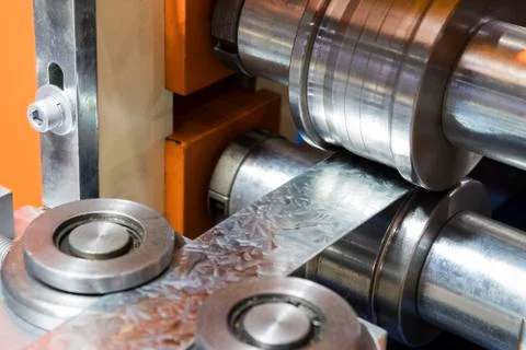 Stainless bar sheet in cold roll process ; Stock Photos