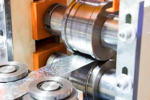 Stainless bar sheet in cold roll process ; Stock Photos