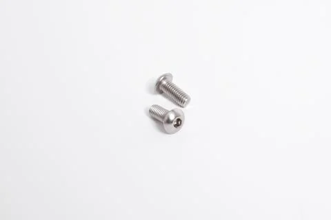 Stainless Button Head Socket Screws Stock Photos