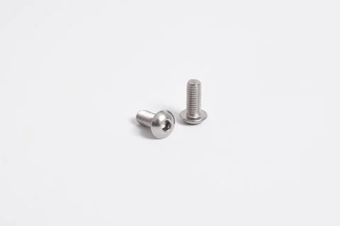 Stainless Button Head Socket Screws Foto stock