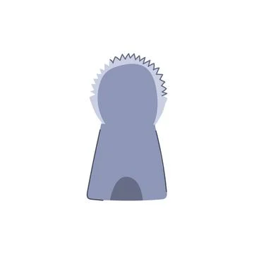 Stainless coconut scraper tool cartoon vector illustration Stock Illustration