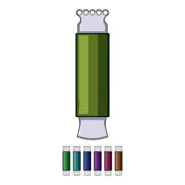 Stainless coconut scraper tool cartoon vector graphic Stock Illustration