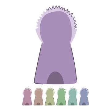Stainless coconut scraper tool vector cartoon graphic Illustration
