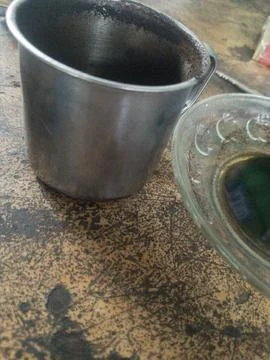 Stainless glass Foto stock